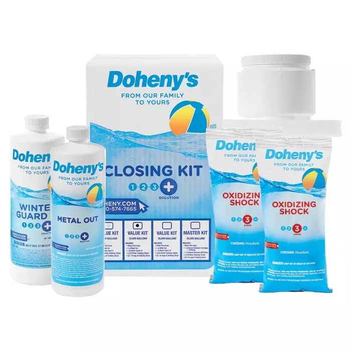 Doheny's Winter Pool Closing Kit for pools up to 15,000 Gallons | pool chemicals | chemicals for pools | pool closing | winterization