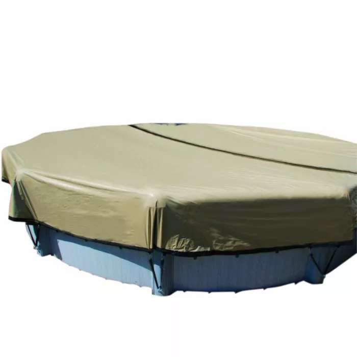 Ultimate Solid Winter Pool Cover 21 ft Above Ground Round | 24 ft Actual Size Ultimate Solid Winter Pool Cover 21 ft Above Ground Round | 24 ft Actual Size