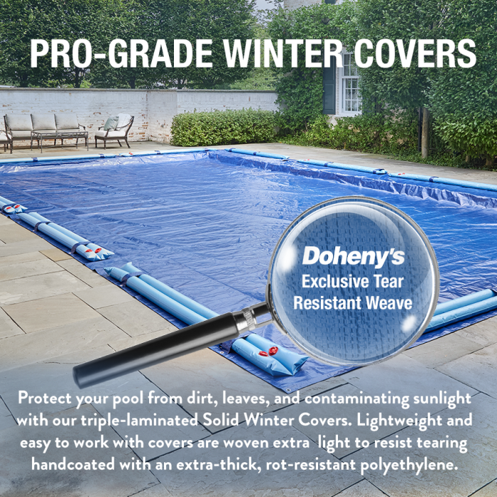 Doheny's 4-Year Economy Winter Pool Cover for 16x34 ft Inground