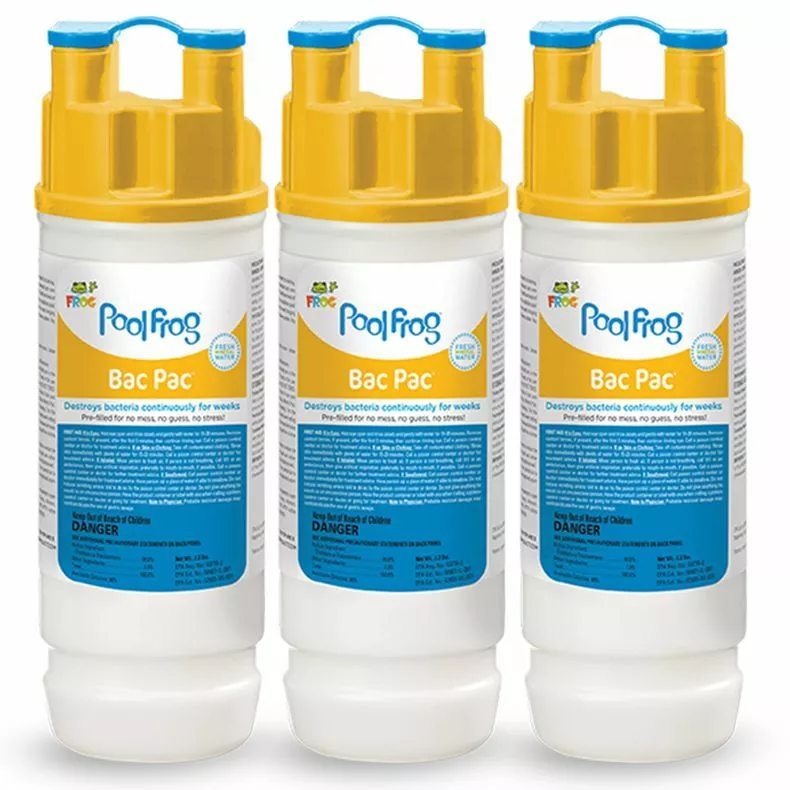 goodies bac water Pool Frog Bac Pac, 3-Pack: Effortless Pool Water Treatment - Doheny's Pool  Supplies Fast