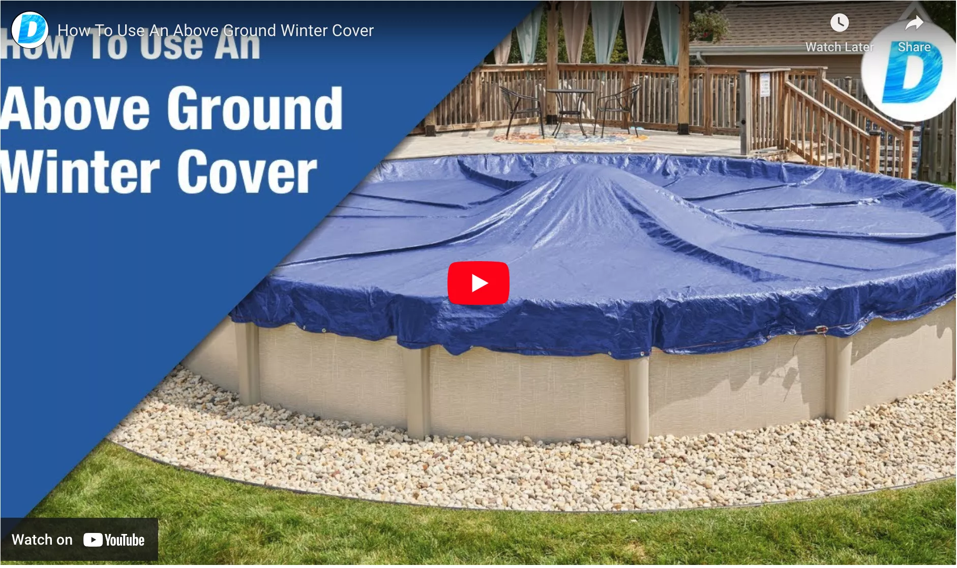 How To Use An Above Ground Winter Cover