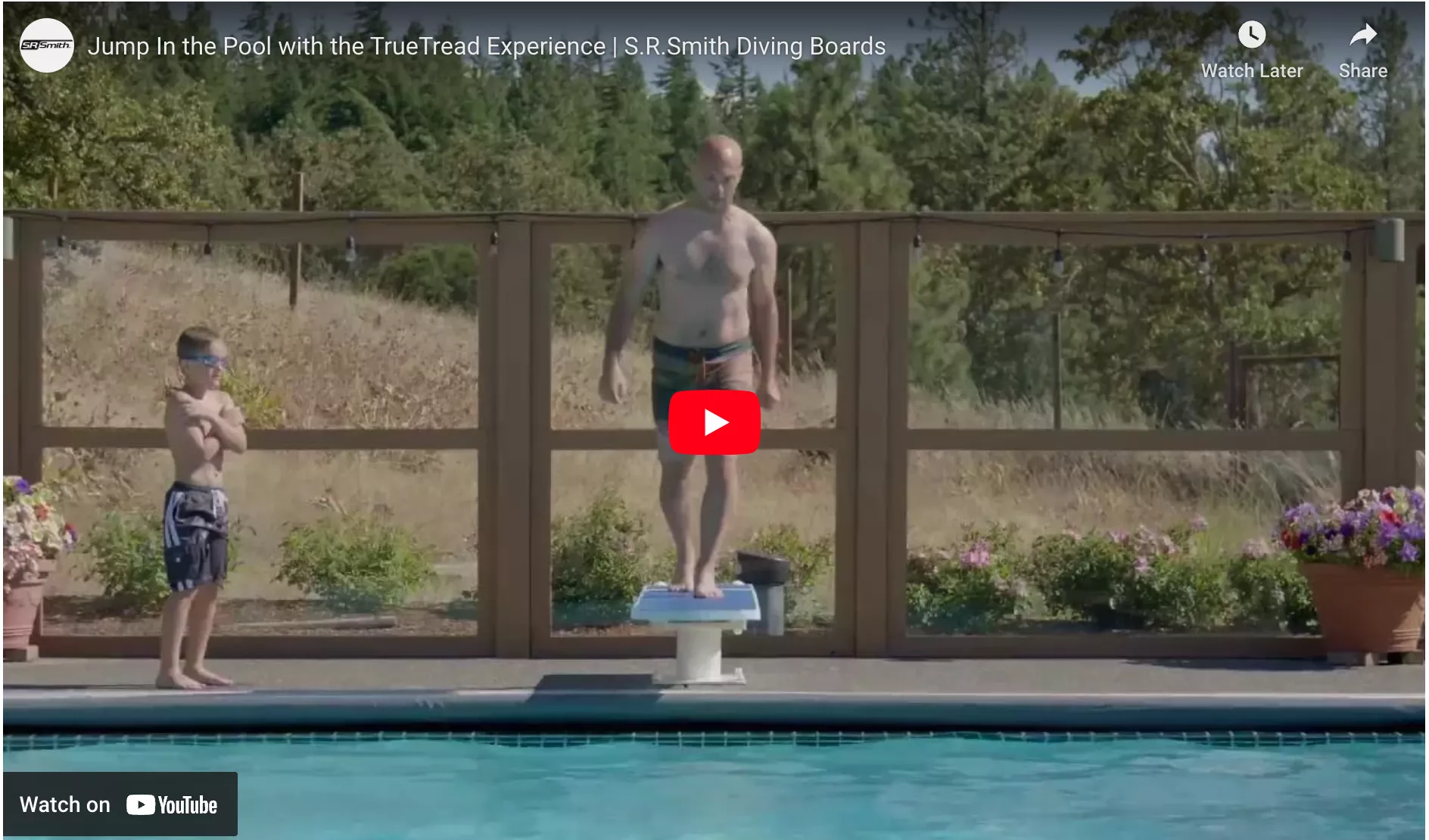 SR Smith TrueTread Inground Diving Board Experience Video | Shop Doheny's