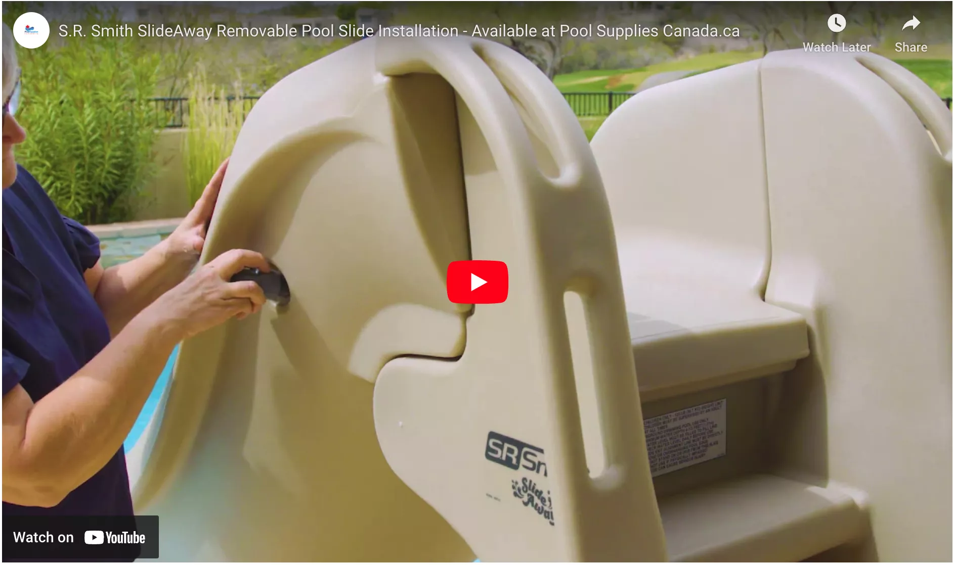 SR Smith SlideAway Inground Pool Slide Installation | Doheny's
