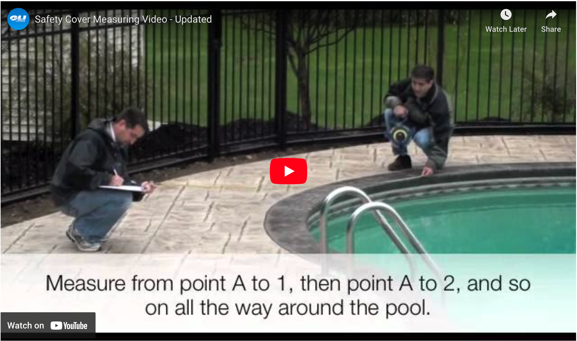 How to measure your pool using A B measurements from GLI