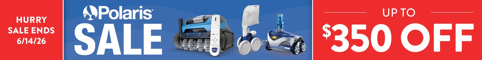 up to $350 Off Polaris Cleaners. Sale ends 6/14/26. Shop Now.
