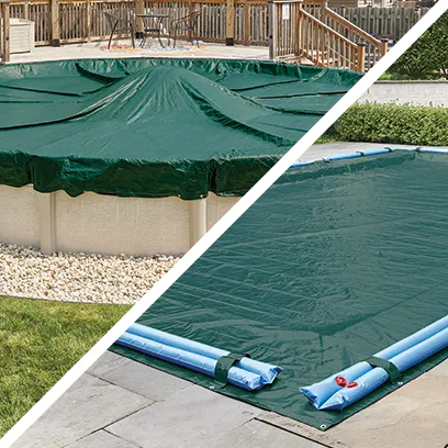 16 Year Max-Force Solid Winter Covers are dark green.
