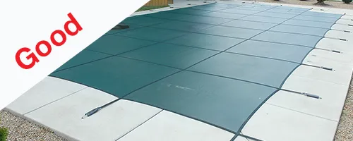 Good - Doheny's 10 Year Mesh Safety Covers for Rectangular Pools