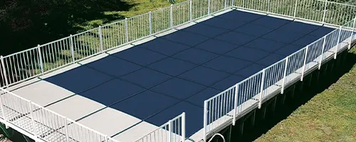 On-Ground 15 Year Mesh Safety Covers for Rectangular Pools