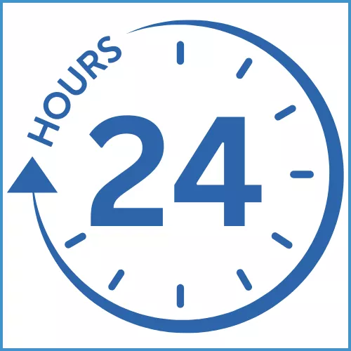 Graphic illustrating the importance of running your pool filter 24 hours a day to prevent algae from returning.
