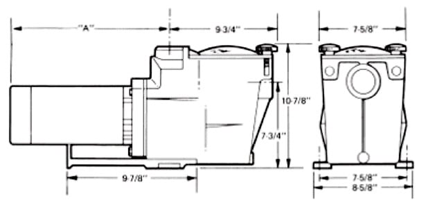 Hayward Super Pump Dimensions