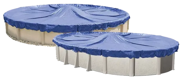 Above Ground Round and Oval Solid Winter Covers