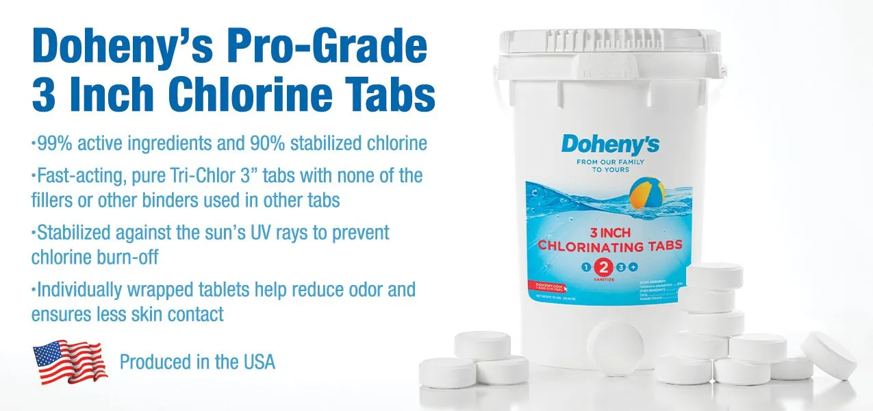 Doheny's 3 in Swimming Pool Chlorine Tabs