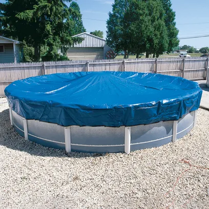 8 Year Skirted Solid Winter Covers are blue.