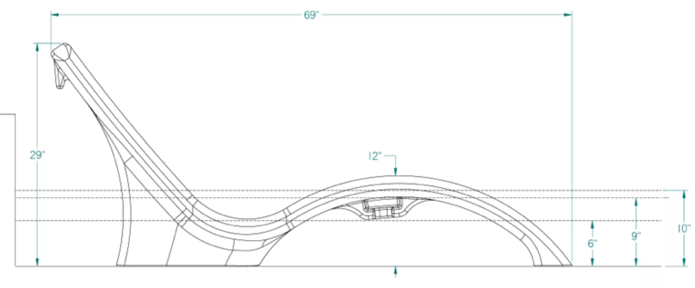 In-Pool Lounger Specifications