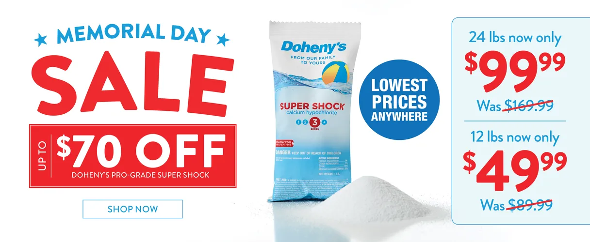 Memorial Day Sale. Up to $70 Off Doheny's Pro-grade Super Shock. 24lb now $99.99. 12lb now $49.99. Lowest Prices Anywhere. Shop Now.