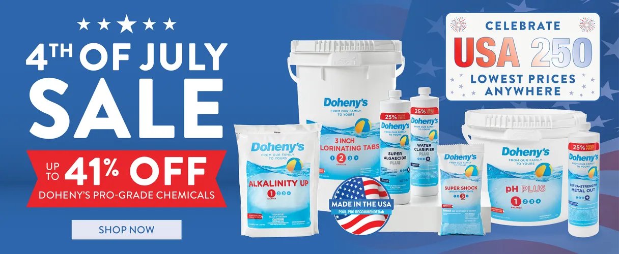 4th of July Sale. Up to 41% Off Doheny's Pro-grade Chemicals. Celebrate USA 250. Lowest Prices Anywhere. Shop Now.