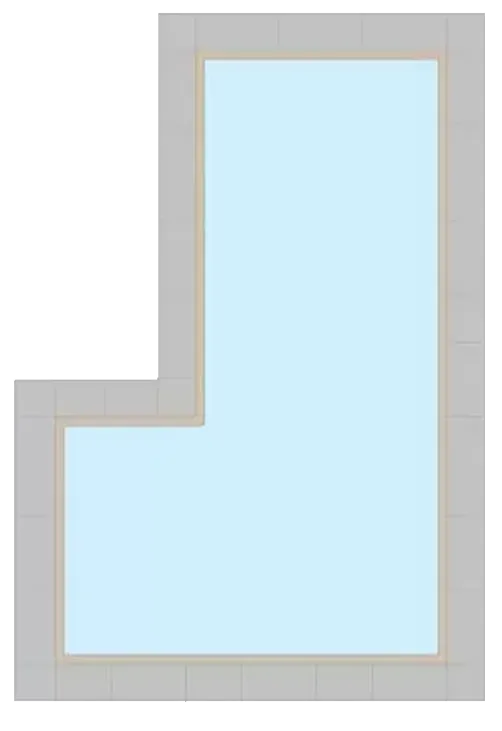 Rectangle Left Flush Step