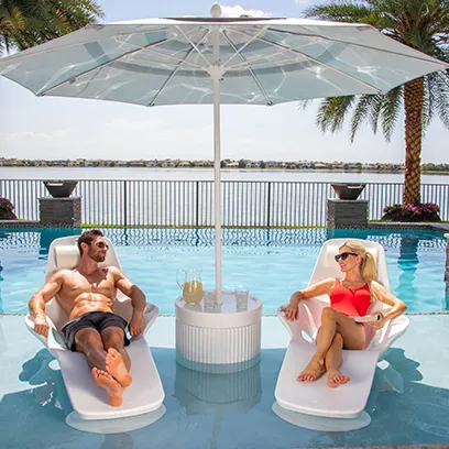 Sun-Shelf In-Pool Loungers