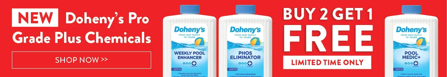 New! Doheny's Pro-grade Plus Chemicals. Buy 2 Get 1 Free. Limited Time Only. Shop Now.