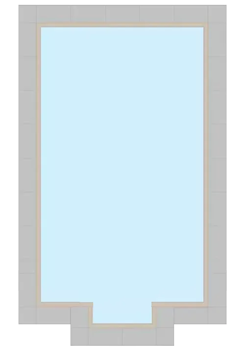 Rectangle Shaped Pools with or without Steps