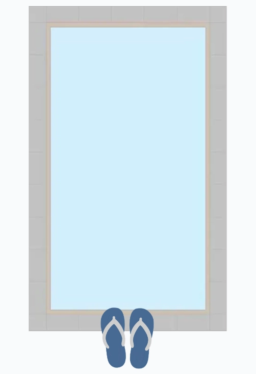 Rectangle Shaped Pools with or without Steps