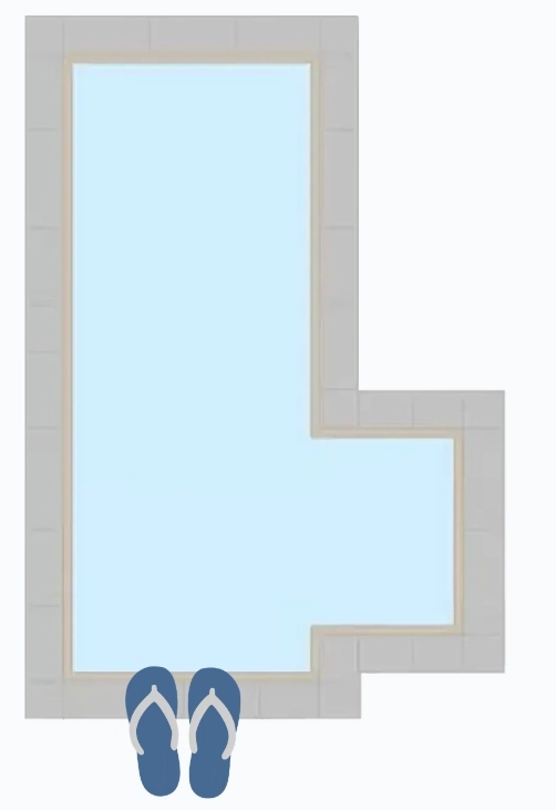 Rectangle Right 1ft Offset Step