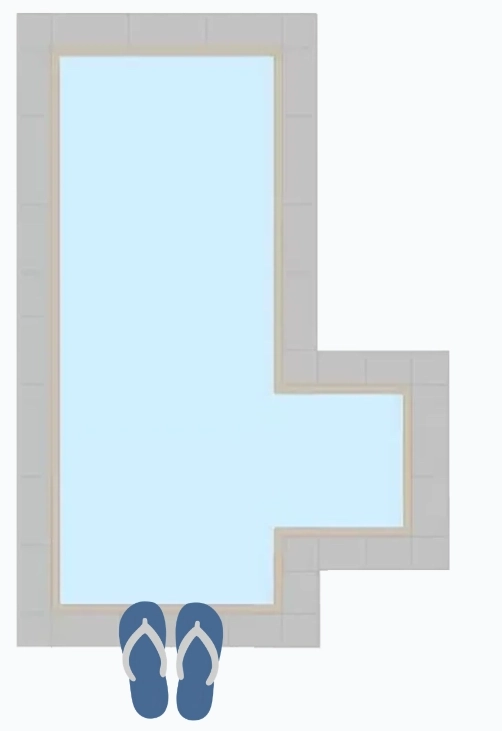 Rectangle Right 2ft Offset Step