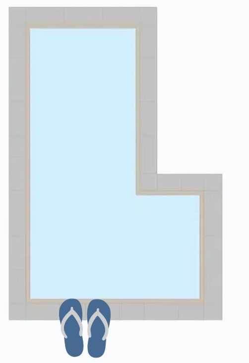 Rectangle Right Flush Step